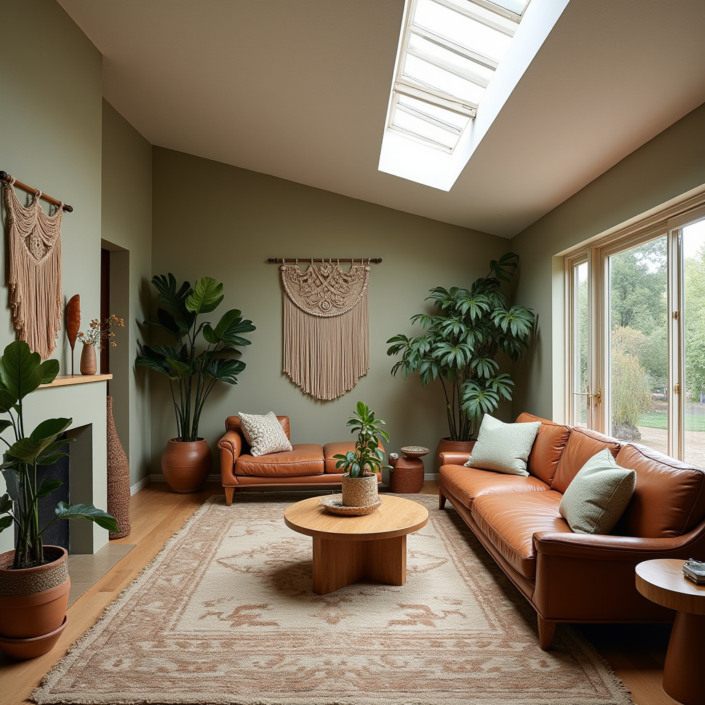 boho living room color scheme 9