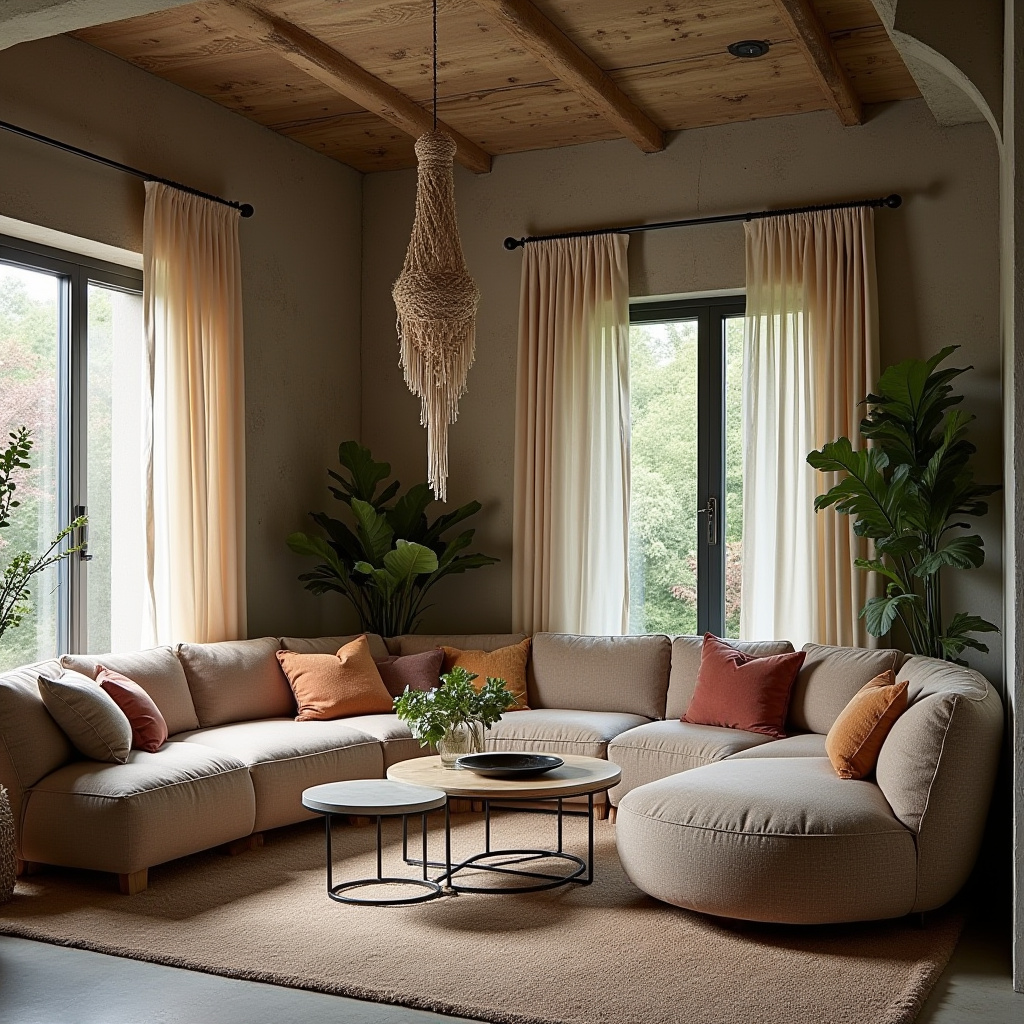 boho living room curtains 18
