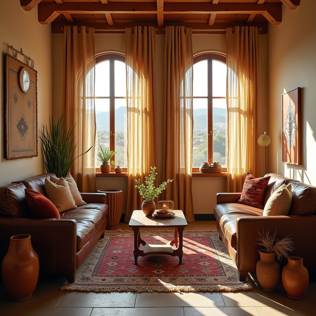 boho living room curtains 37