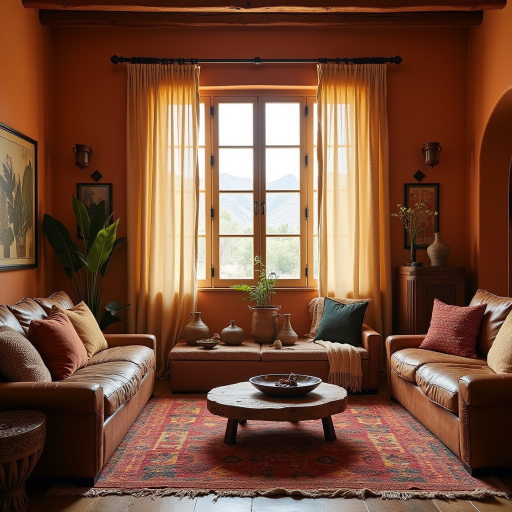 boho living room curtains 38