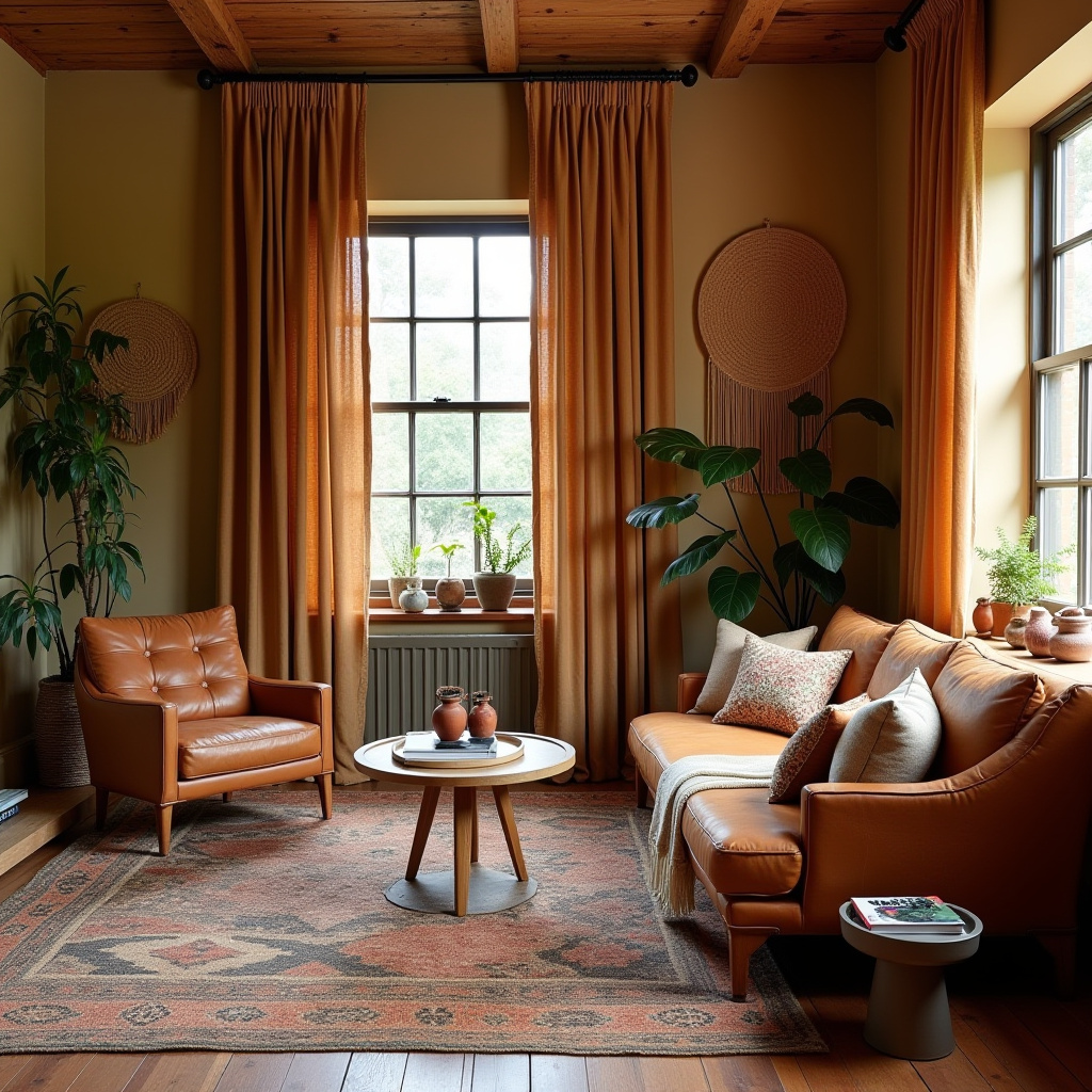 boho living room curtains 4