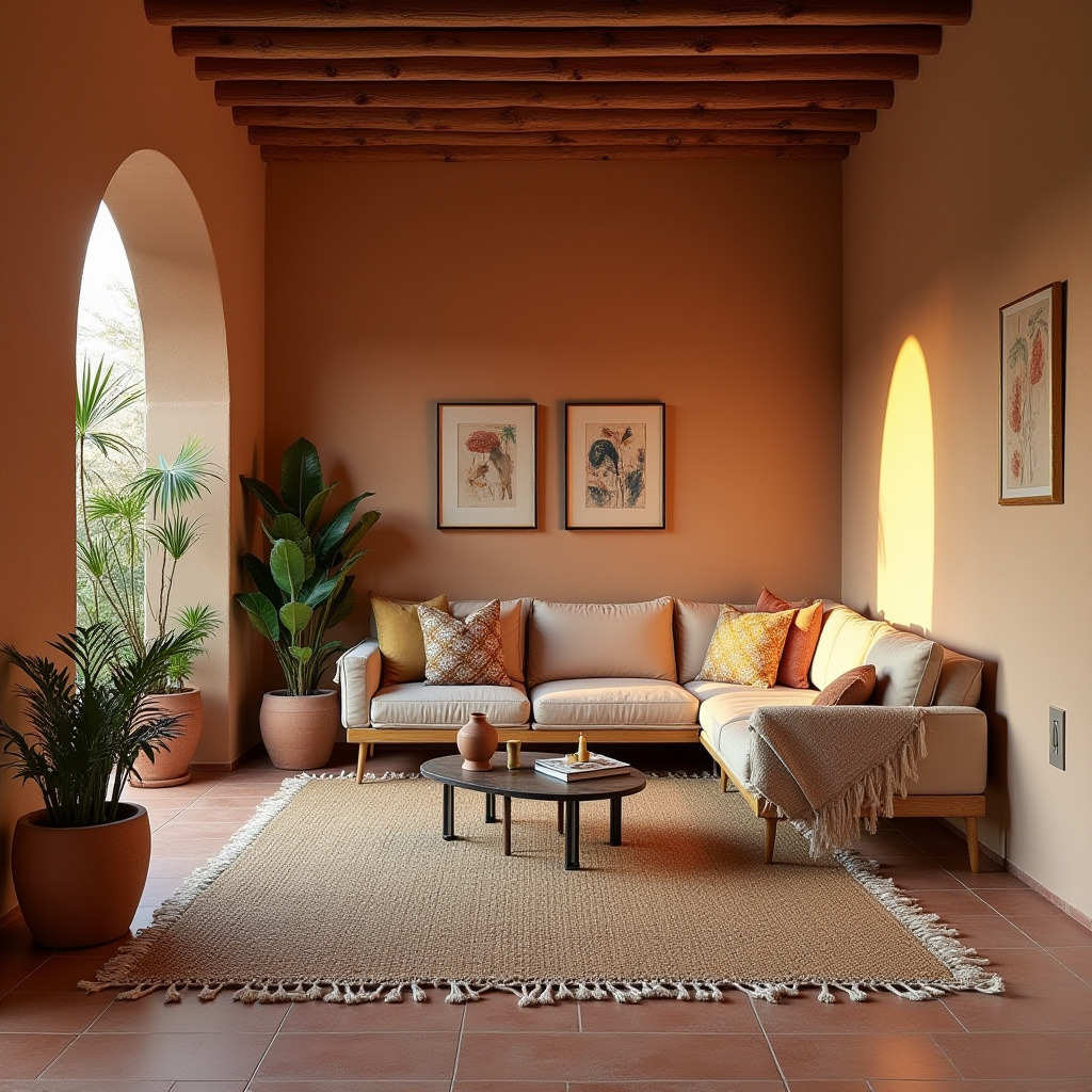 boho living room ideas 35