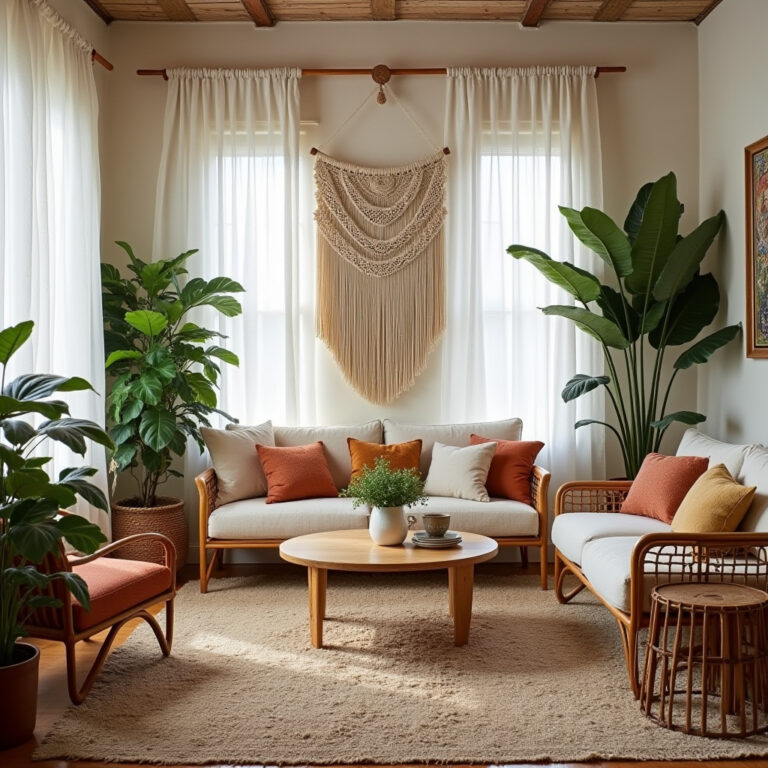 boho living room inspiration 1