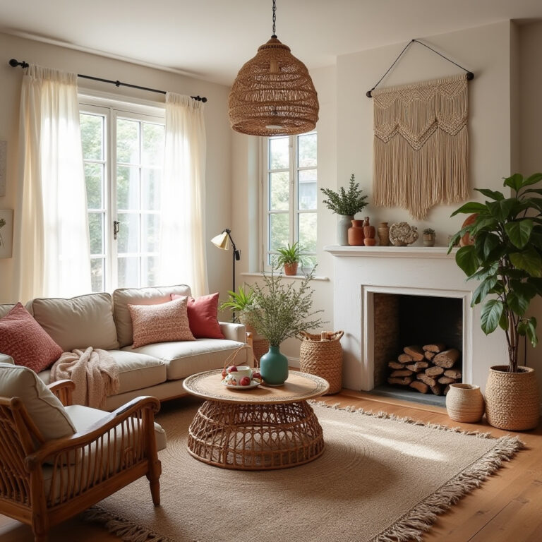 boho living room wall decor 1