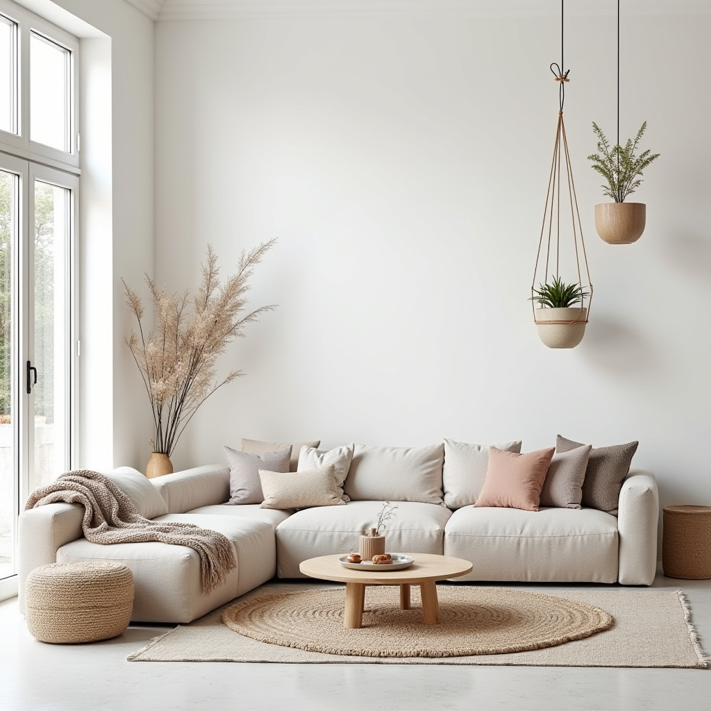 boho modern living room 12