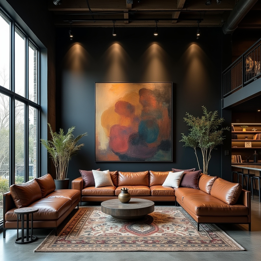 boho modern living room 21