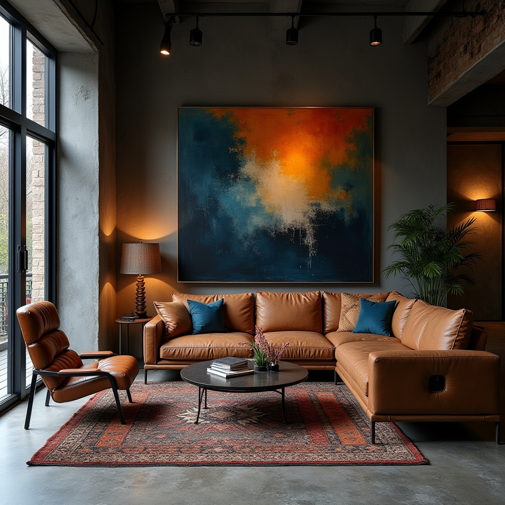 boho modern living room 22