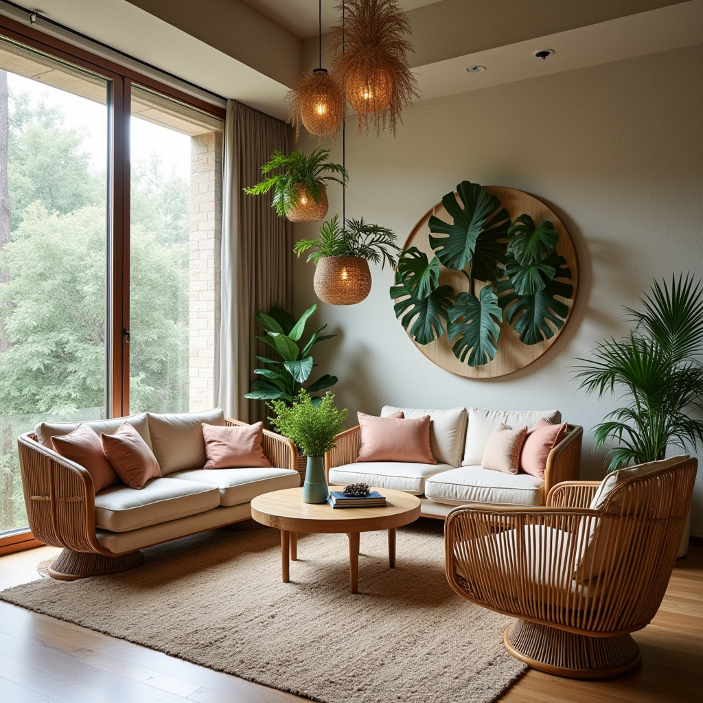 boho modern living room 24