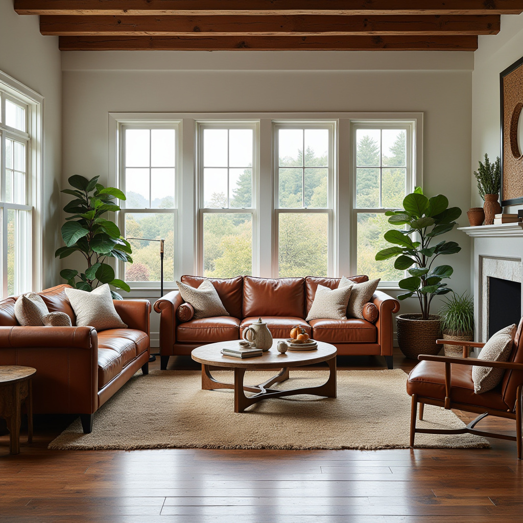 boho modern living room 29