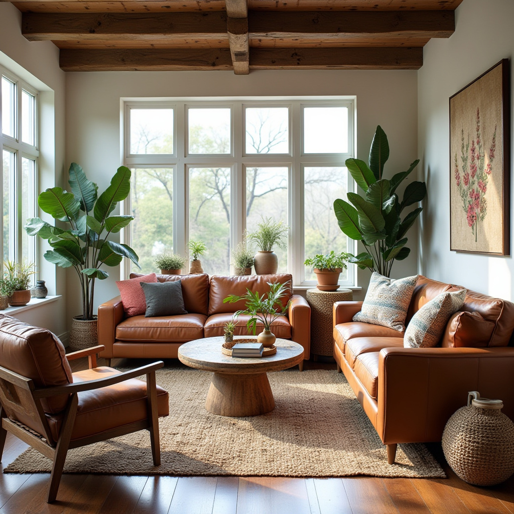boho modern living room 30