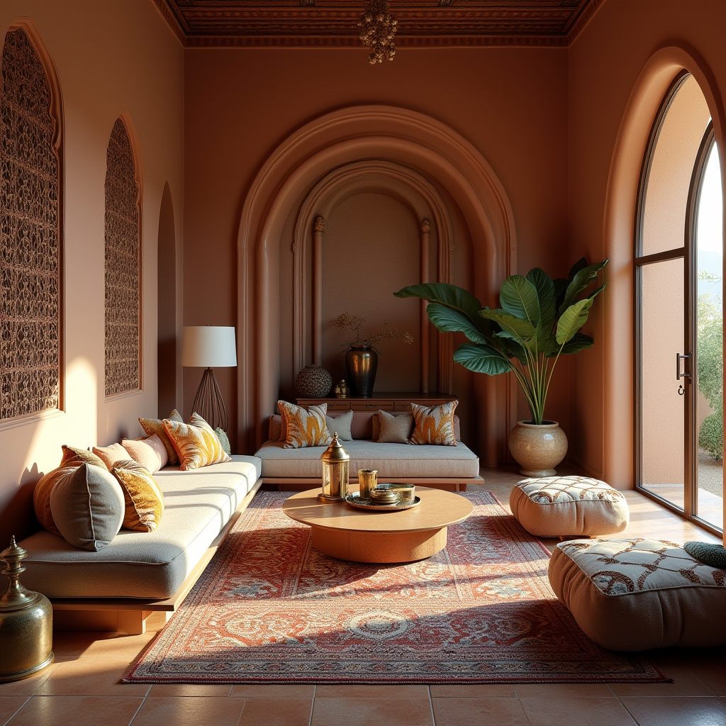 boho modern living room 31