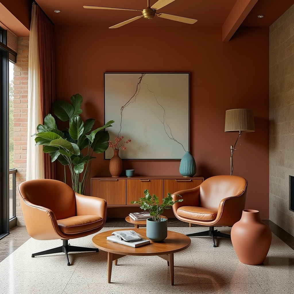 boho modern living room 35