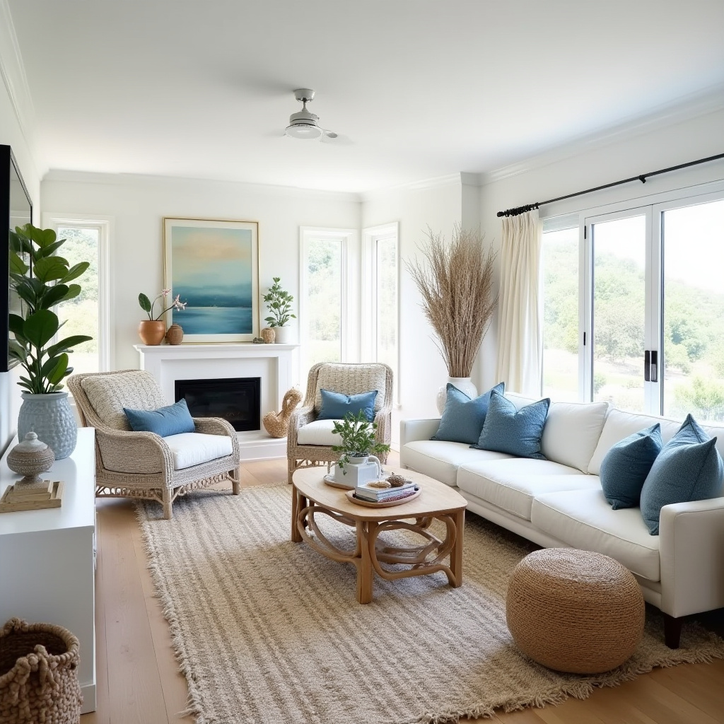 boho modern living room 37