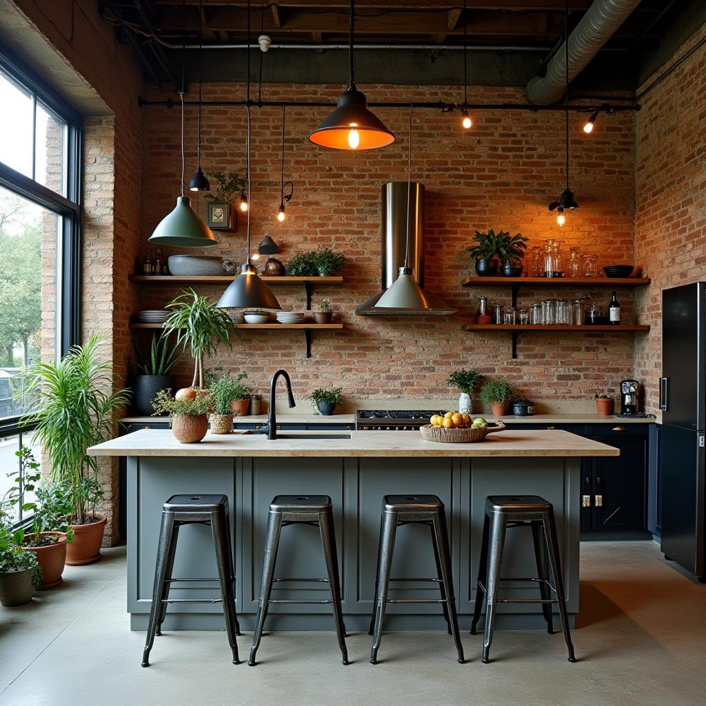 boho open kitchen 13