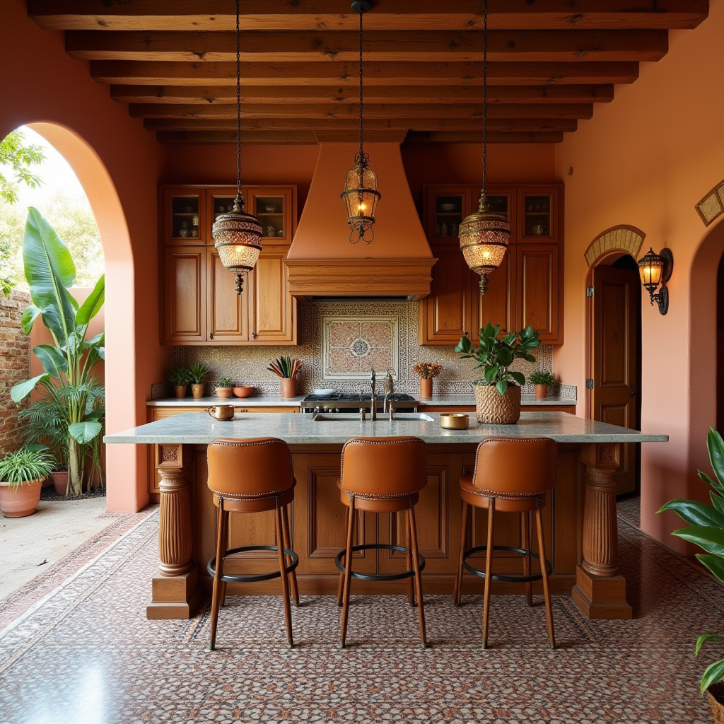 boho open kitchen 17