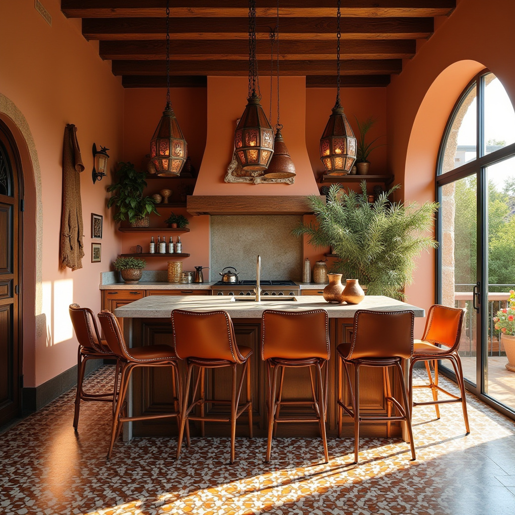 boho open kitchen 18