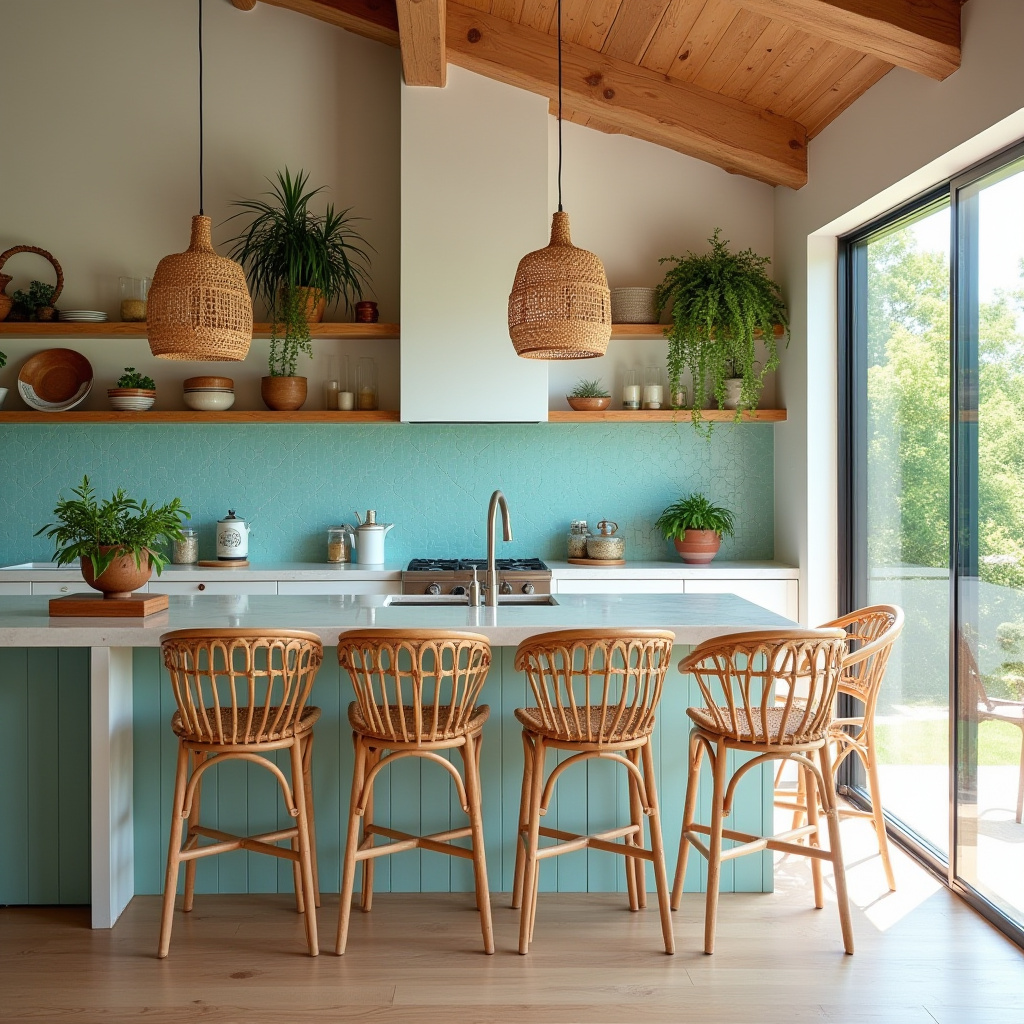 boho open kitchen 22