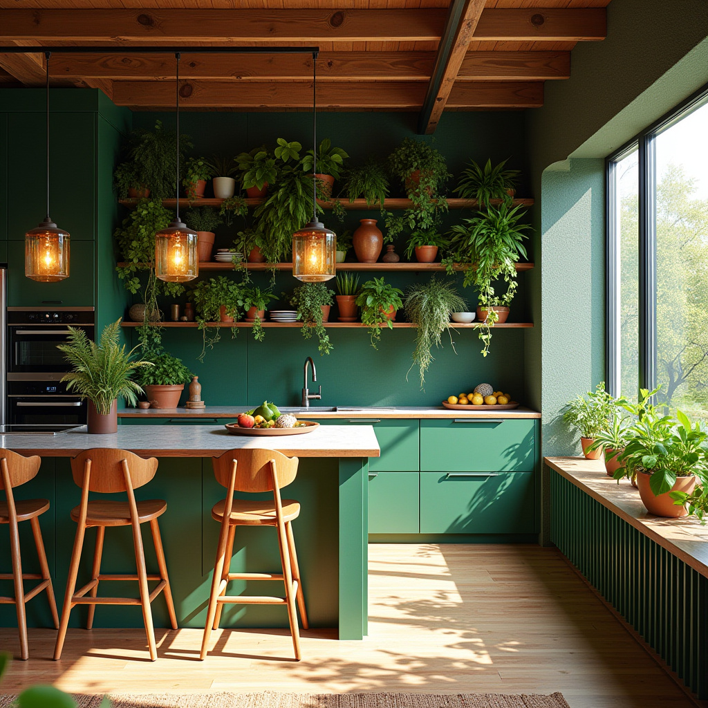 boho open kitchen 26