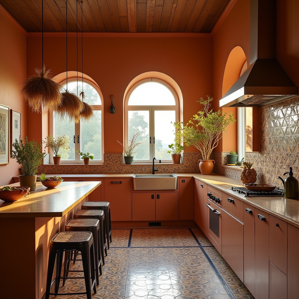 boho open kitchen 28