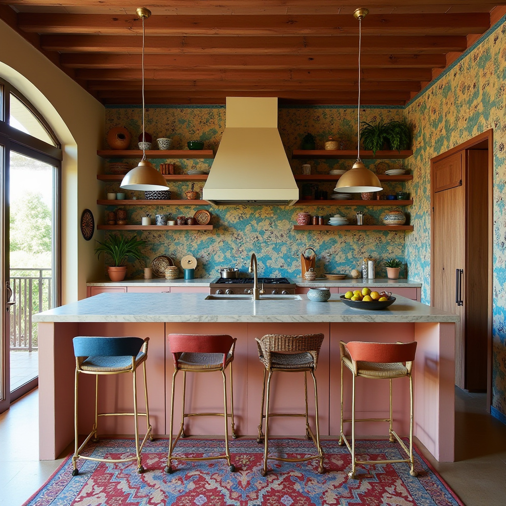 boho open kitchen 40