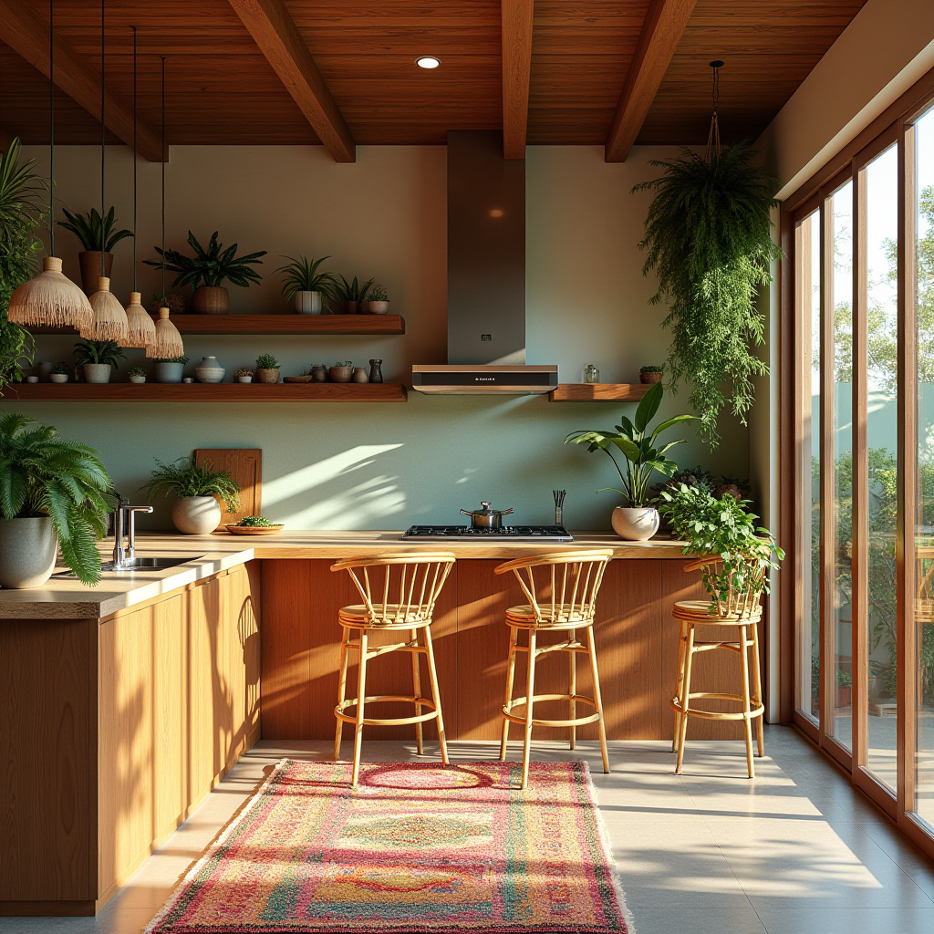 boho open kitchen 6