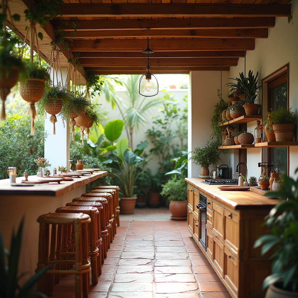 boho outdoor kitchen 1