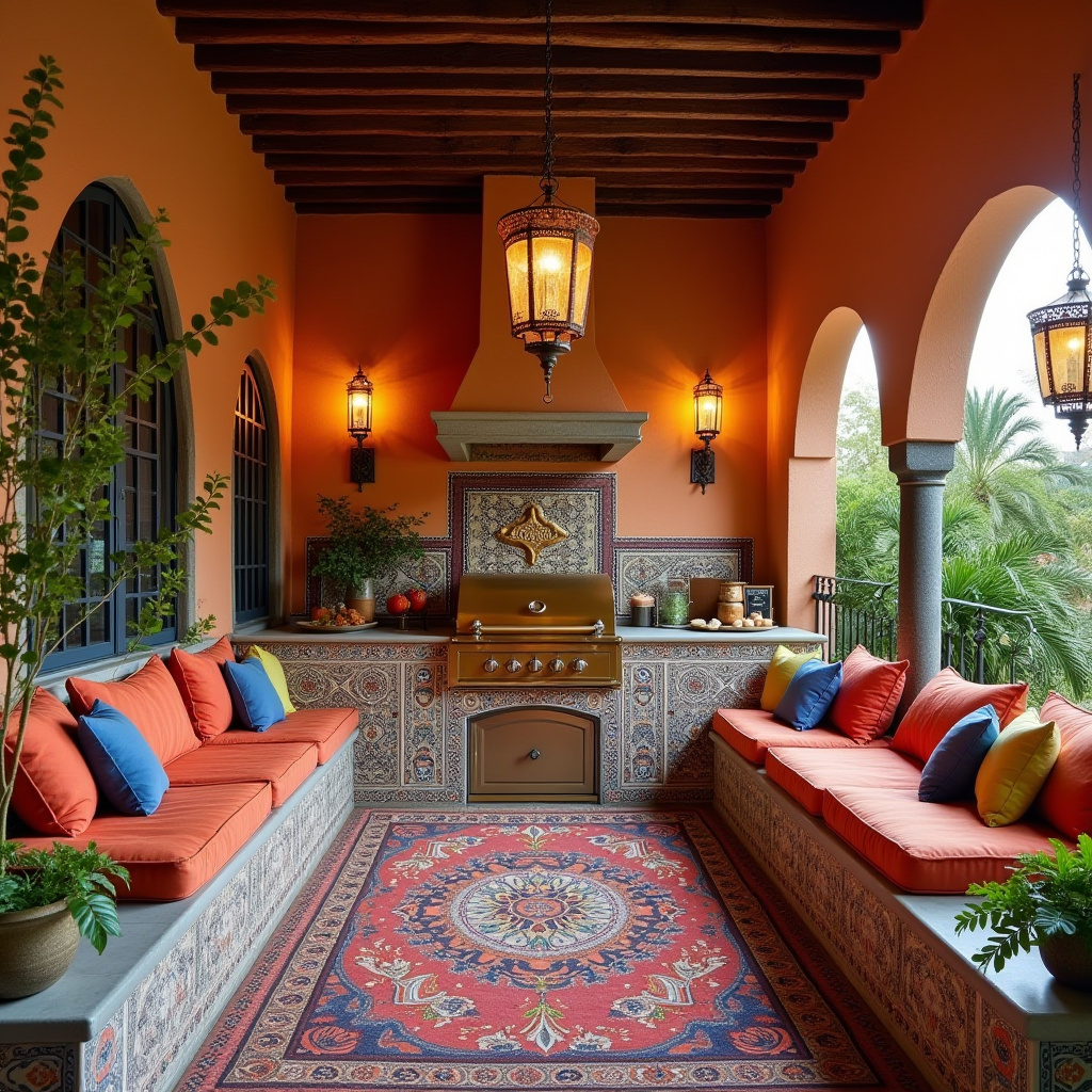 boho outdoor kitchen 13
