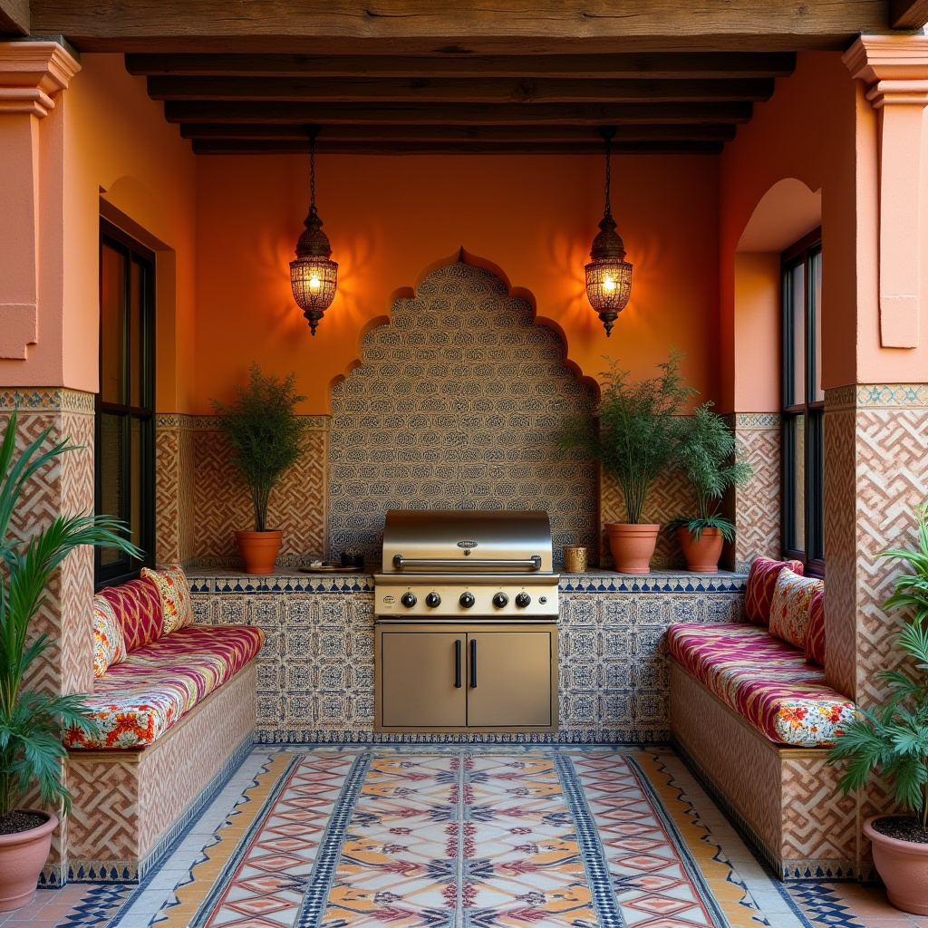 boho outdoor kitchen 14