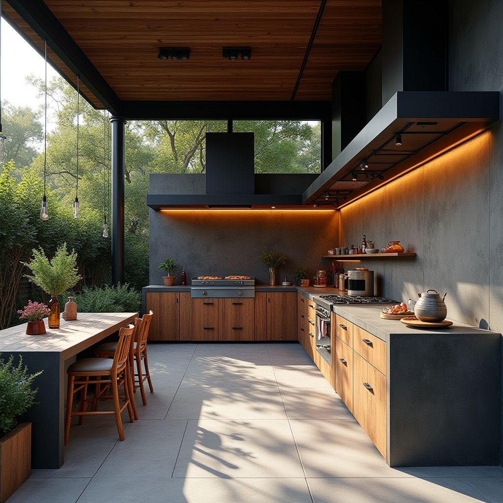 boho outdoor kitchen 15