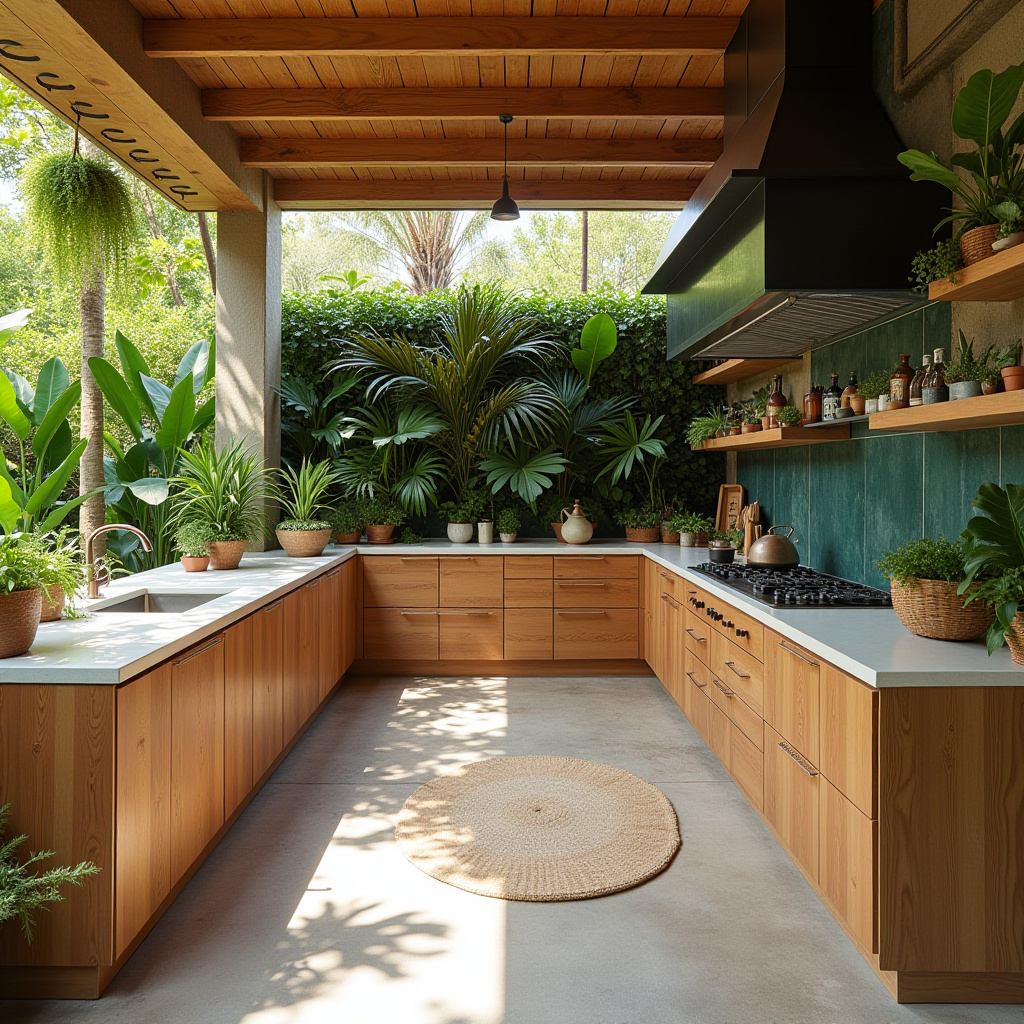 boho outdoor kitchen 18