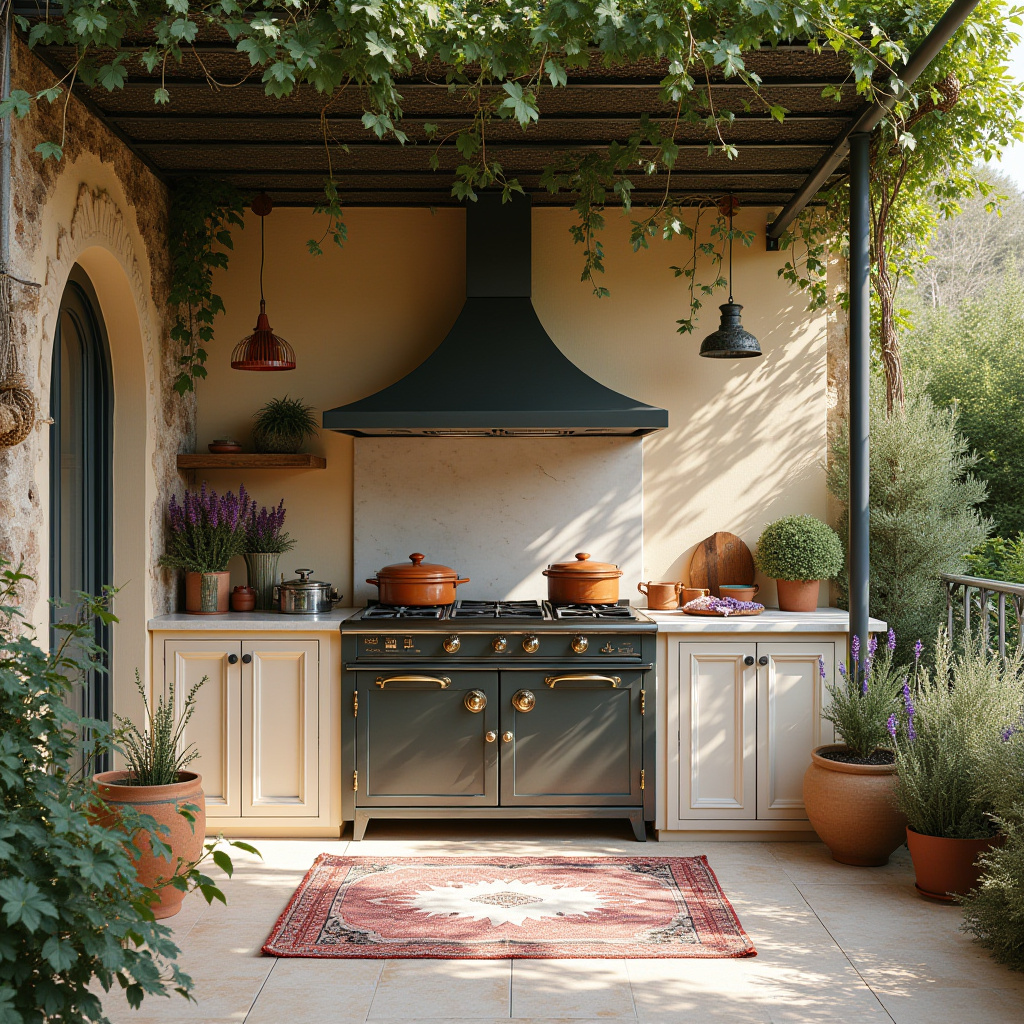 boho outdoor kitchen 19