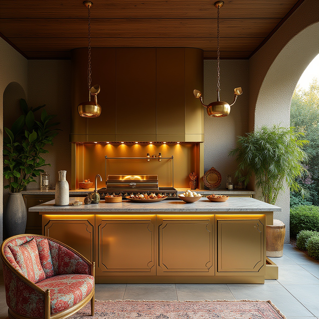 boho outdoor kitchen 40