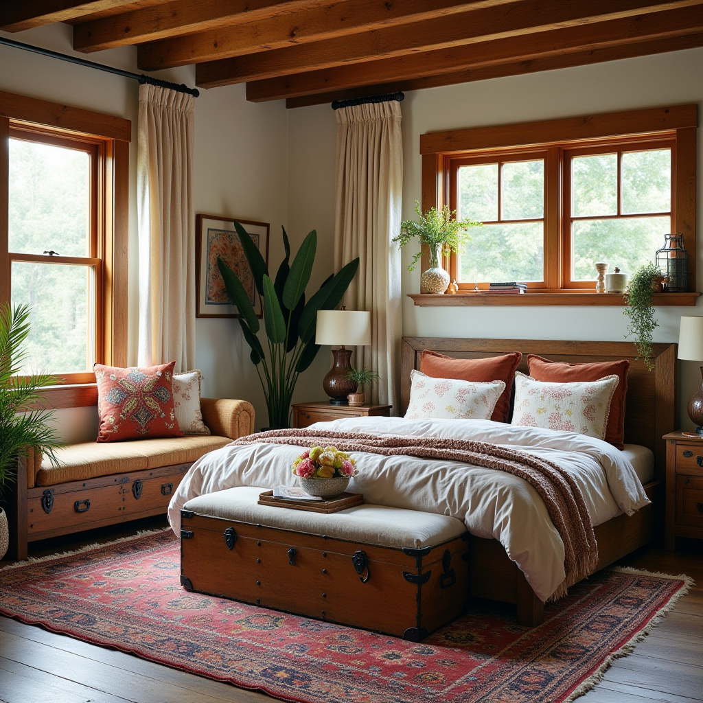 boho style bedroom 11