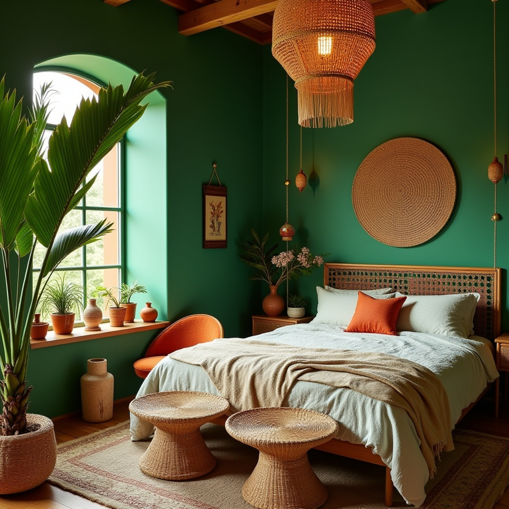 boho style bedroom 19