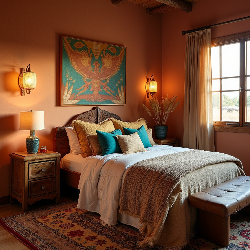 boho style bedroom 25
