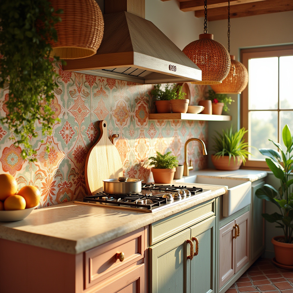 boho style kitchen 18