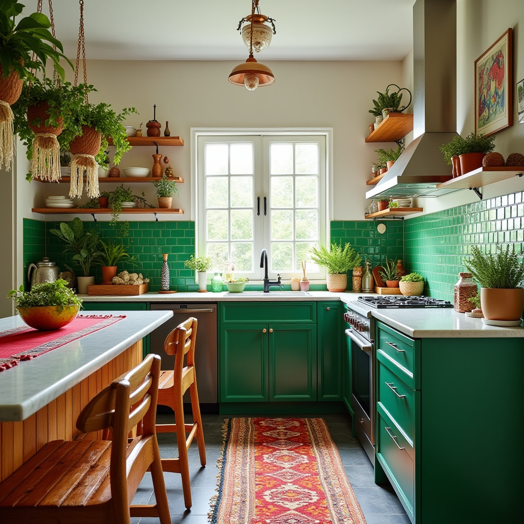 boho style kitchen 35