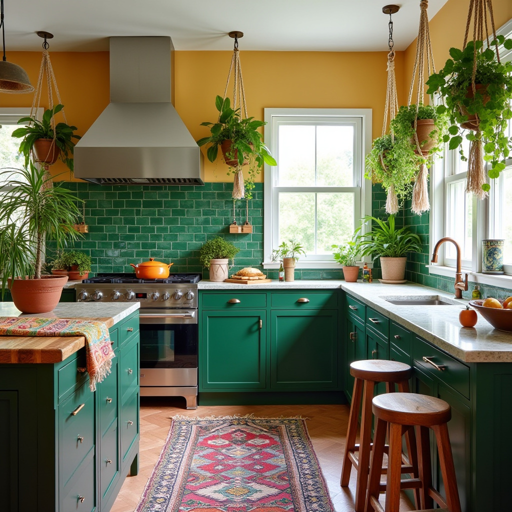 boho style kitchen 36