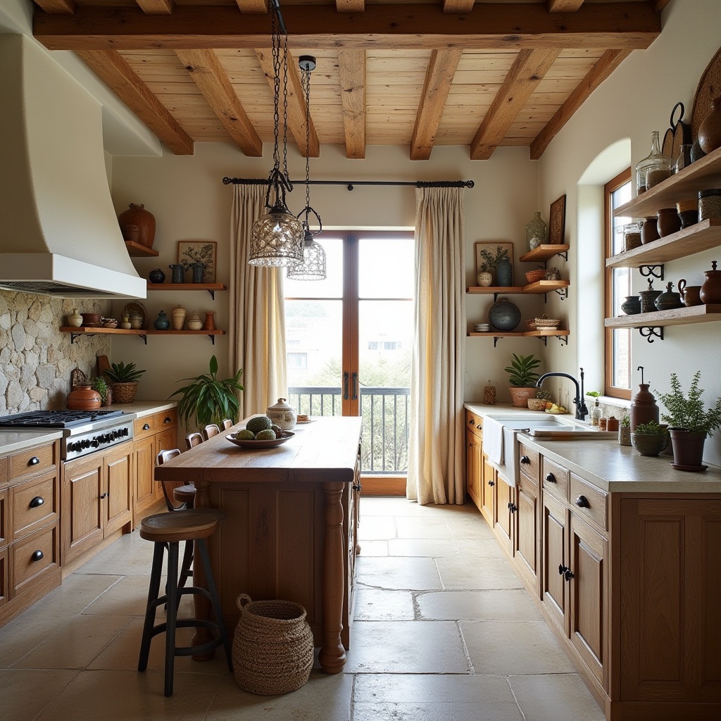 boho style kitchen 38
