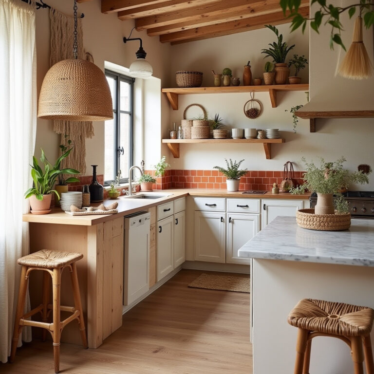 boho style kitchen decor 1
