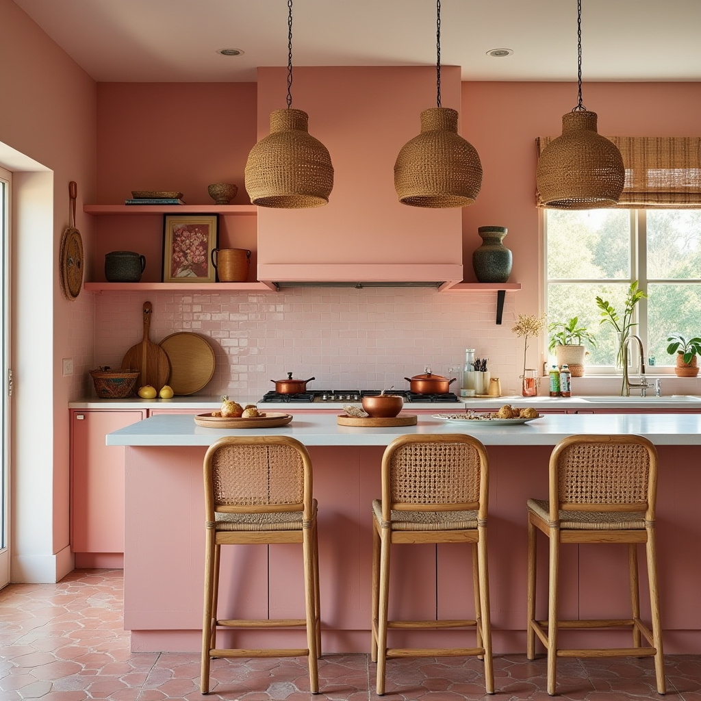 boho style kitchen decor 19