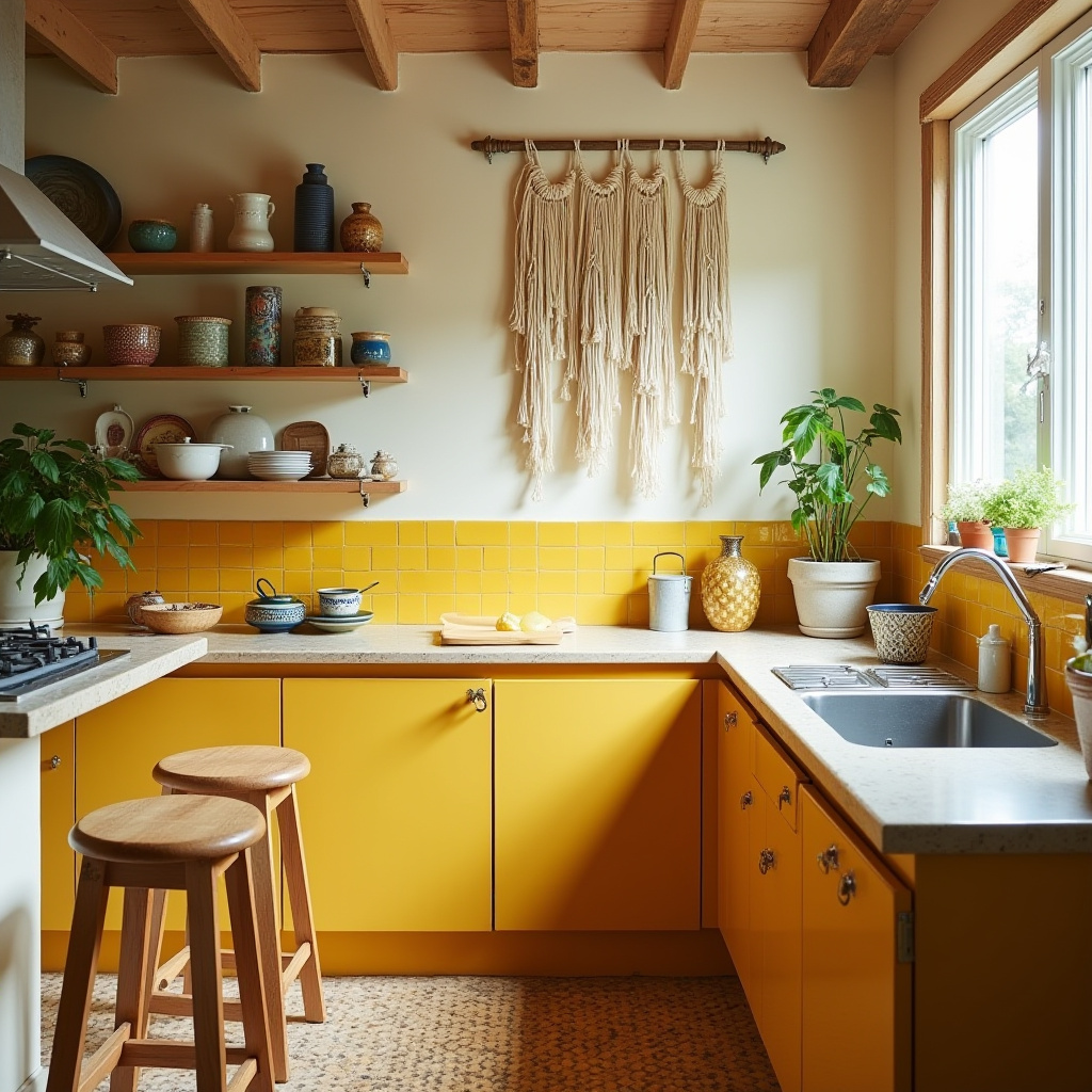 boho style kitchen decor 23