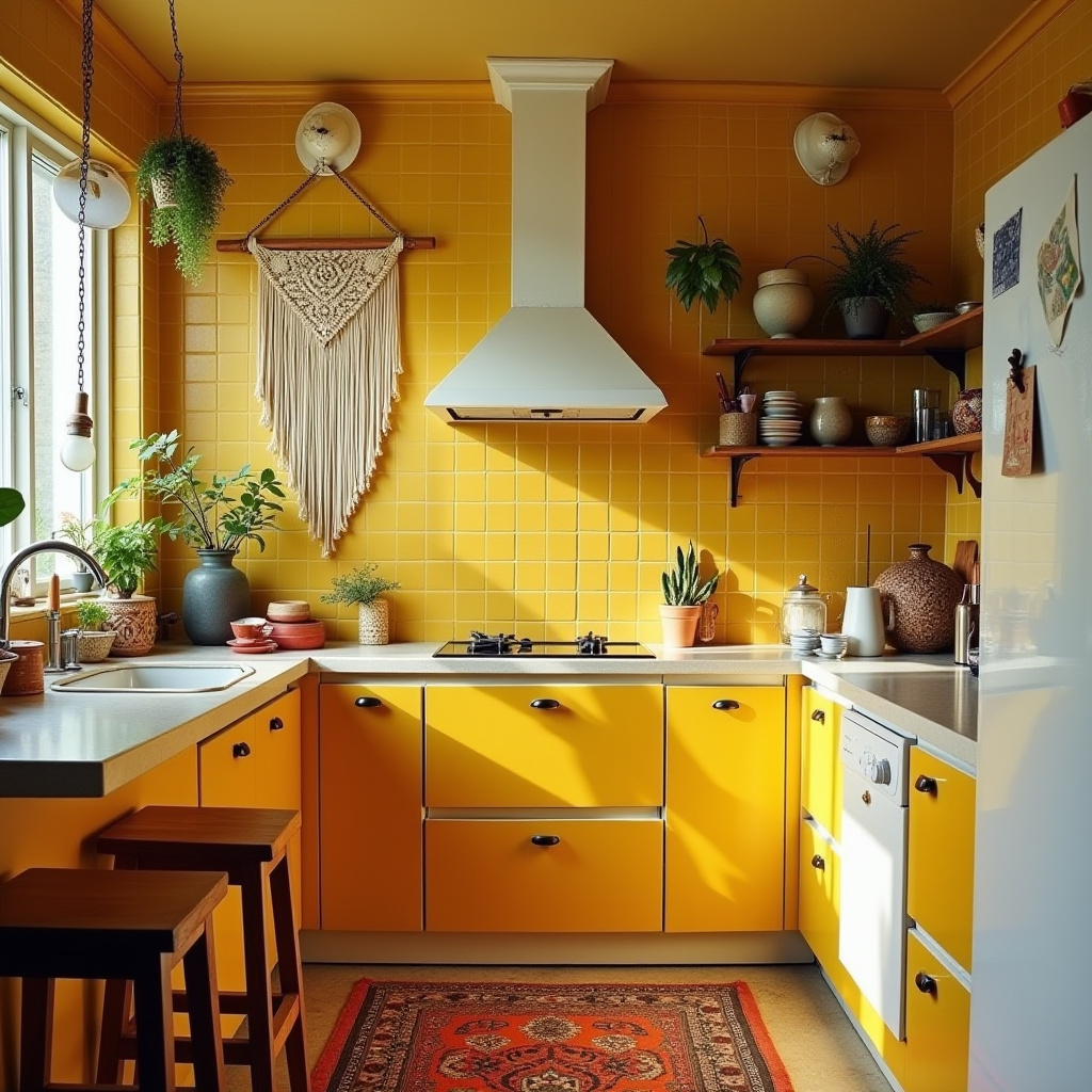 boho style kitchen decor 24