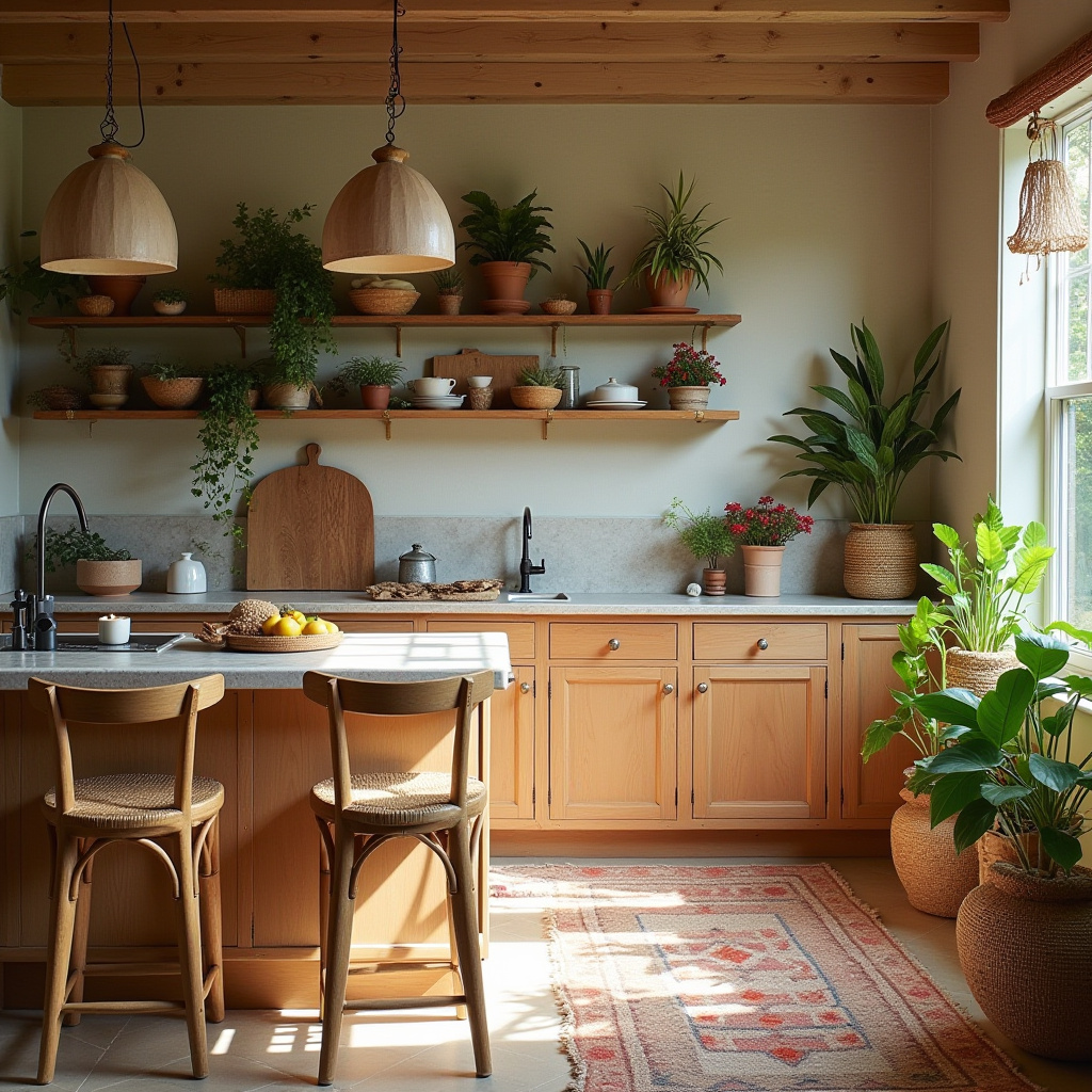 boho style kitchen decor 25