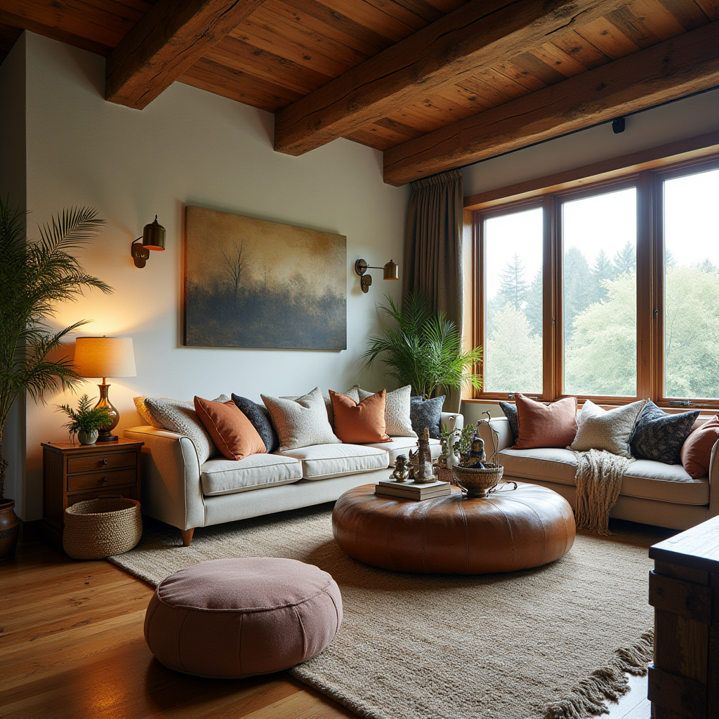 boho style living room 11
