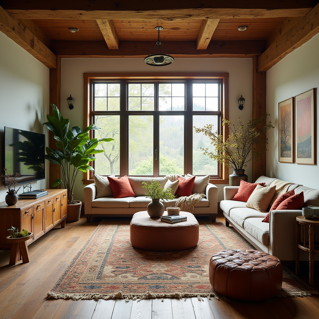 boho style living room 12