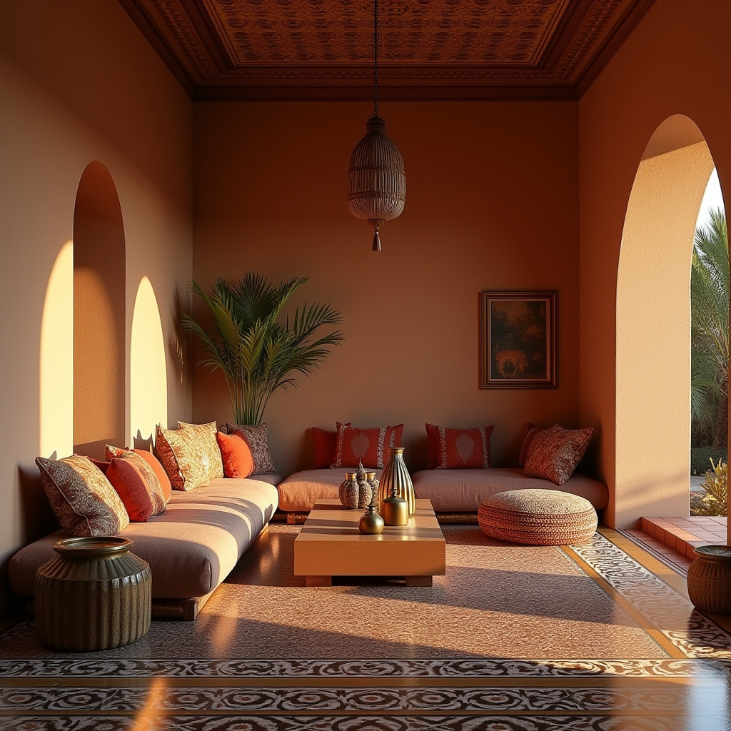 boho style living room 17