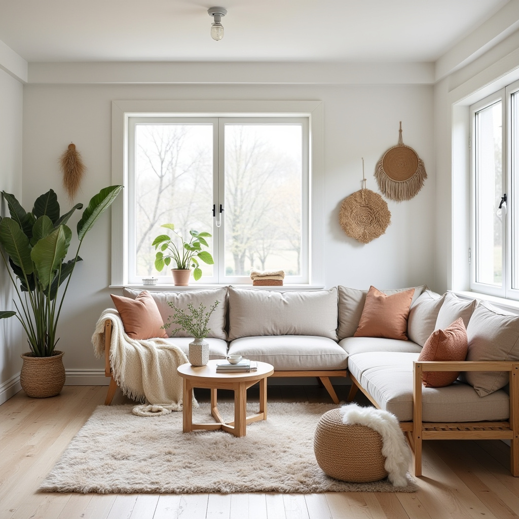 boho style living room 19