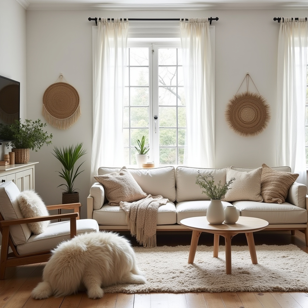 boho style living room 20