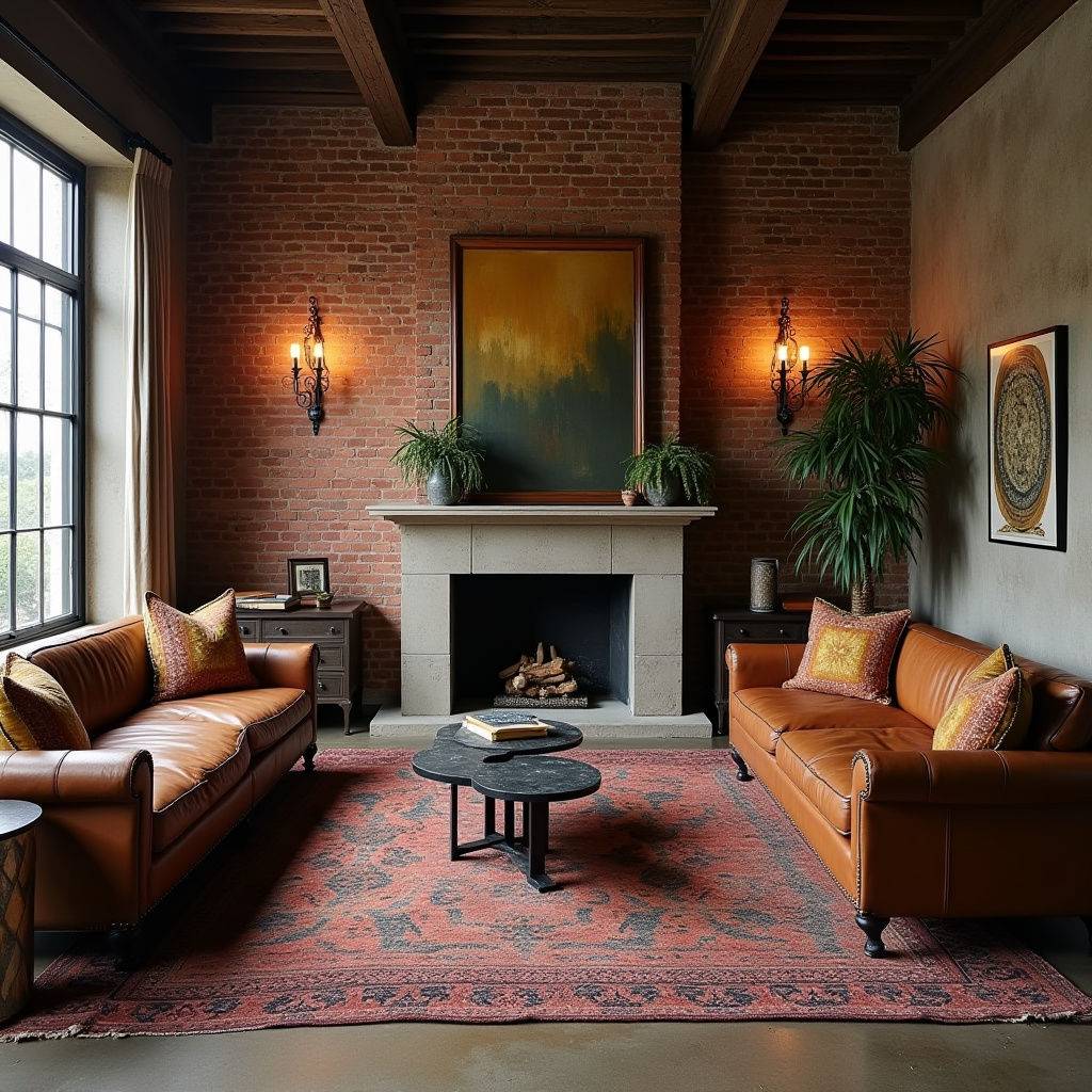boho style living room 21